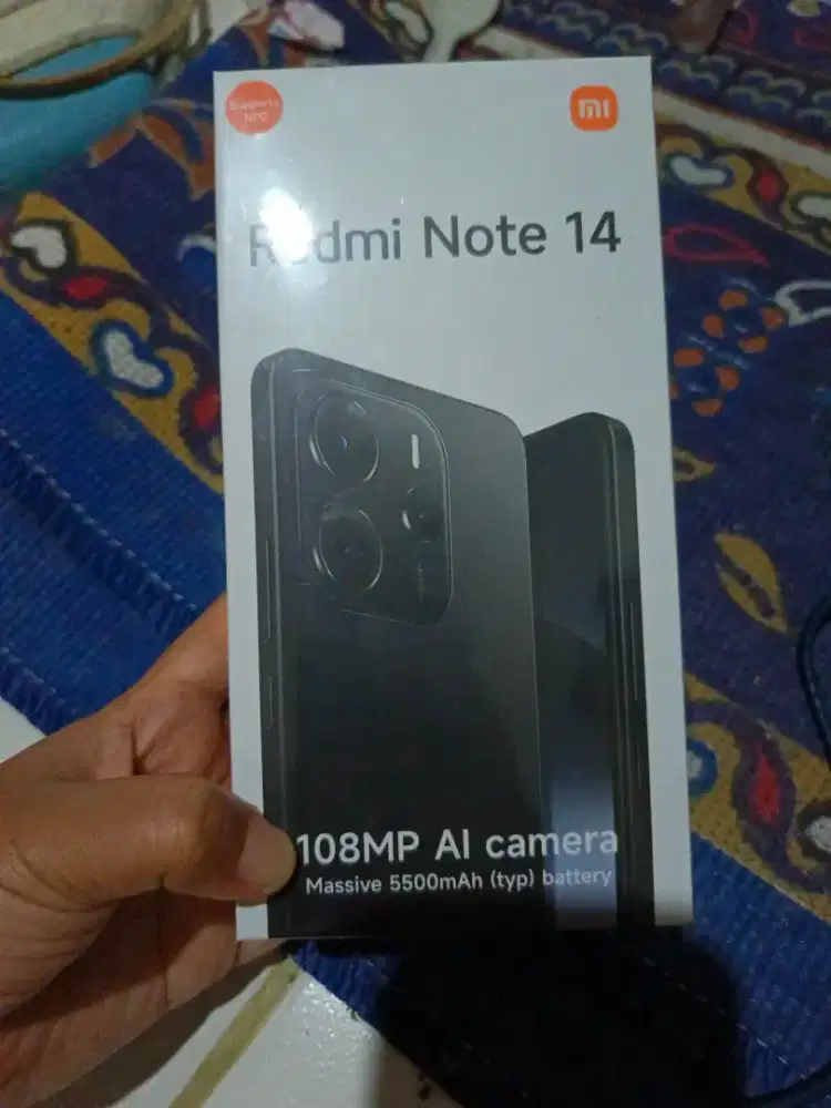 Redmi note 14 gress blom buka segel