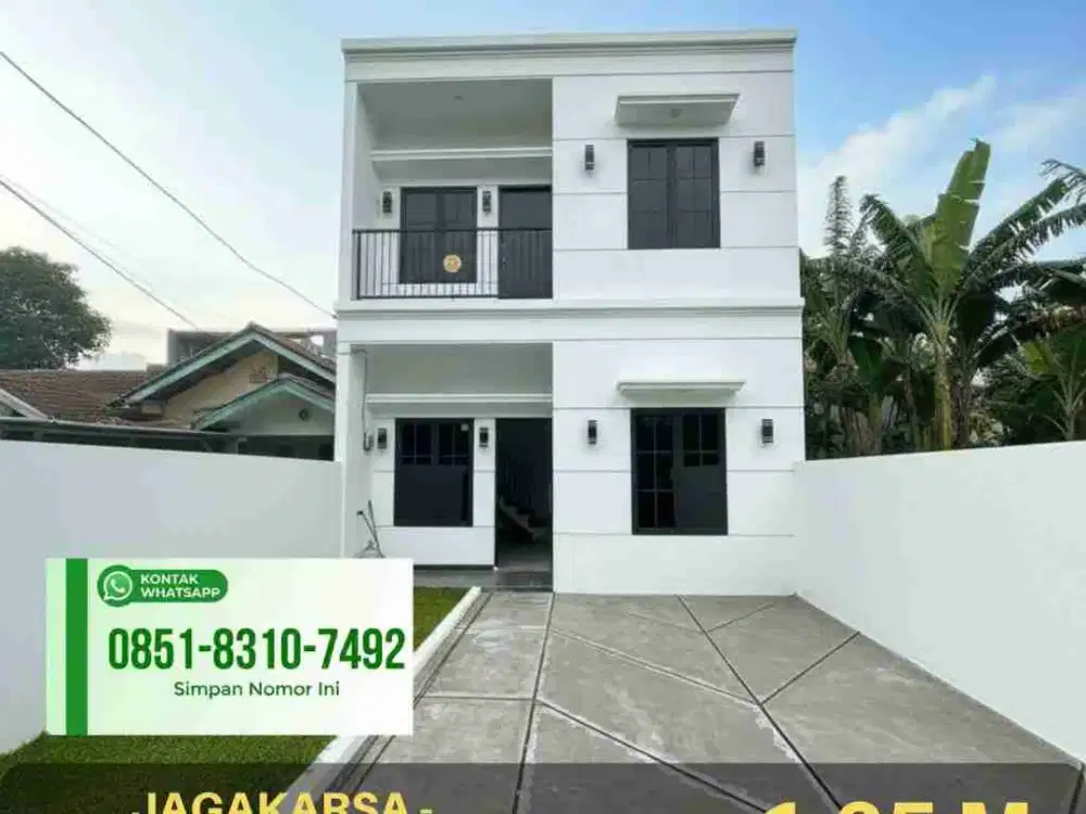 Rumah klasik 2 Lantai anti masuk gang strategis di Jagakarsa