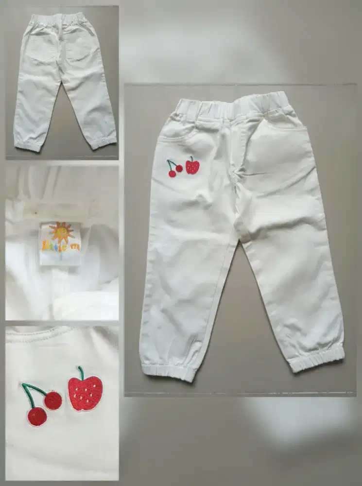 Celana panjang joger Little M anak perempuan size S, preloved
