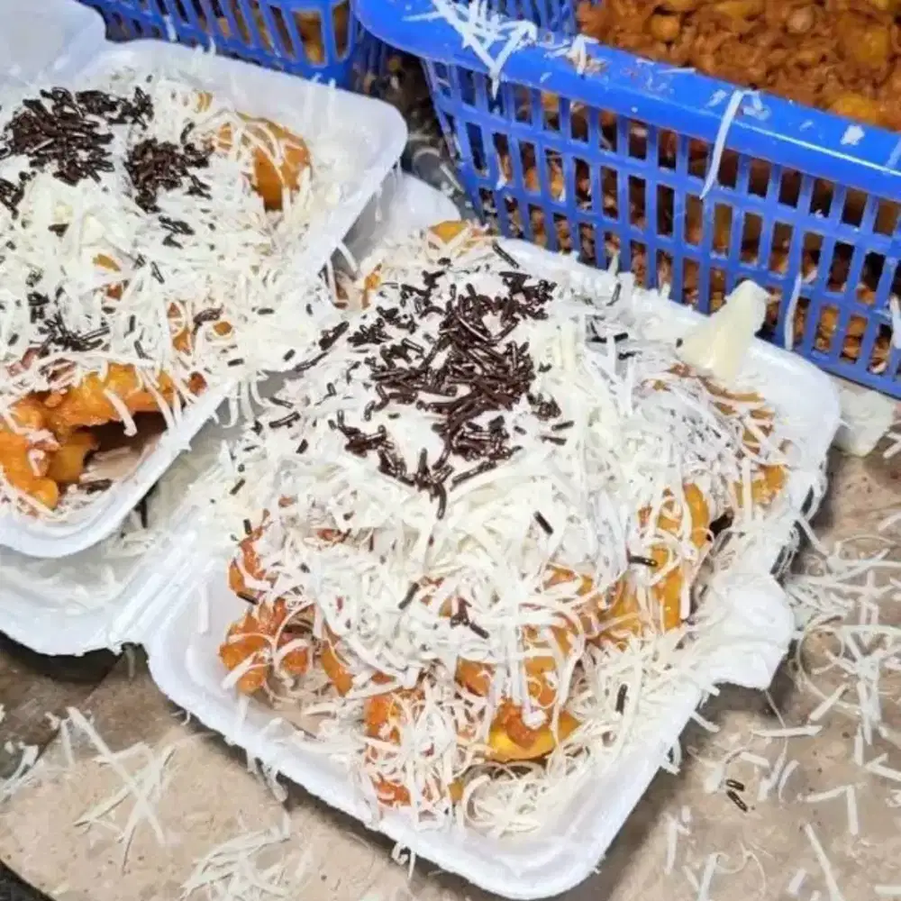 PISANG GORENG KEJU SUSU COKELAT
