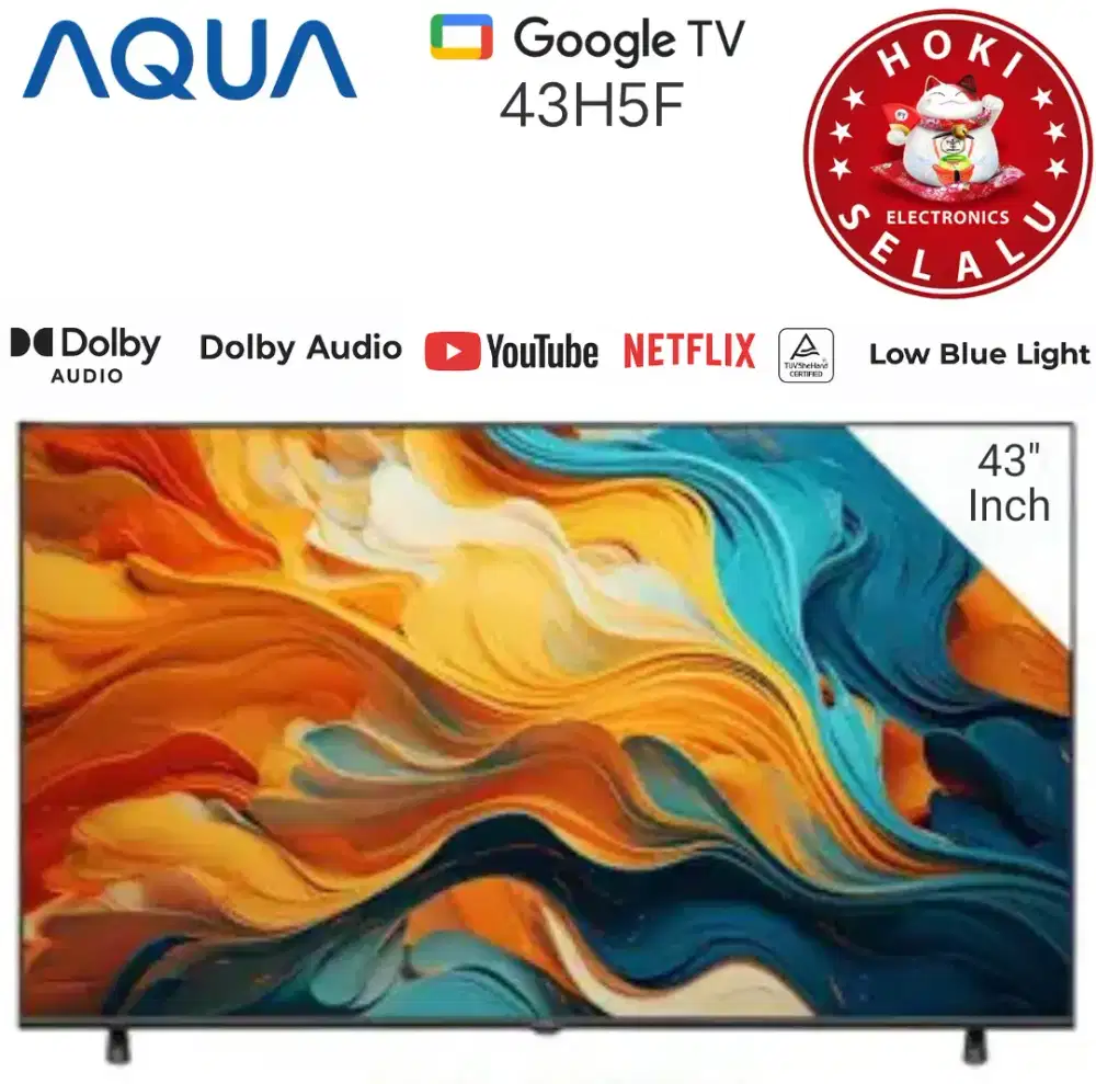 AQUA Smart Google TV 43 Inch 43H5F Full HD FHD Digital Dolby DBX TV