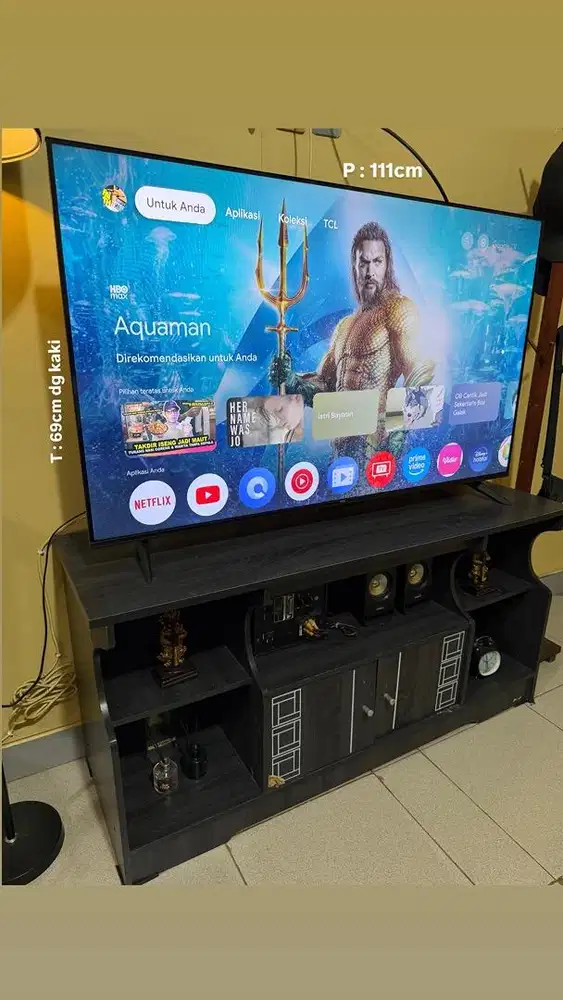 TCL GOOGLE TV 50inch+mejatv+bonus pilih 1 barang(karna mau pindah kota