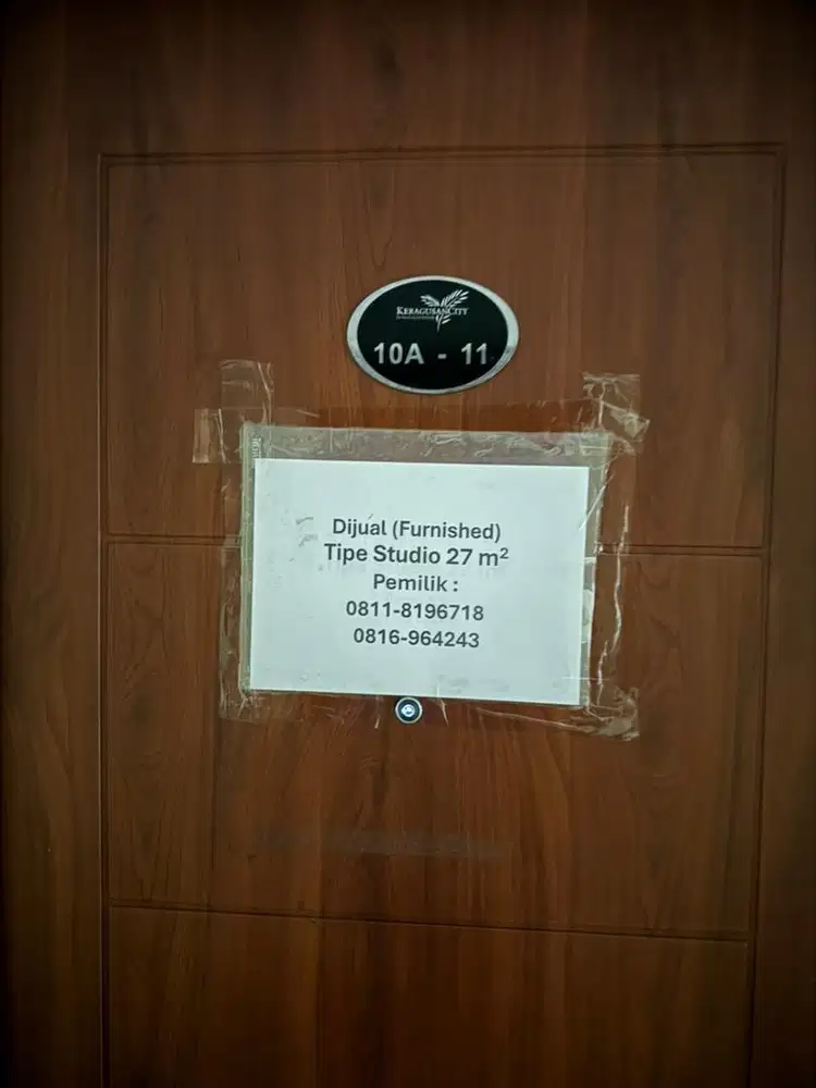 Jual Apartemen Studio Kebagusan City