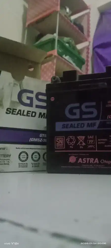 aki GS ASTRA  untuk supra granf