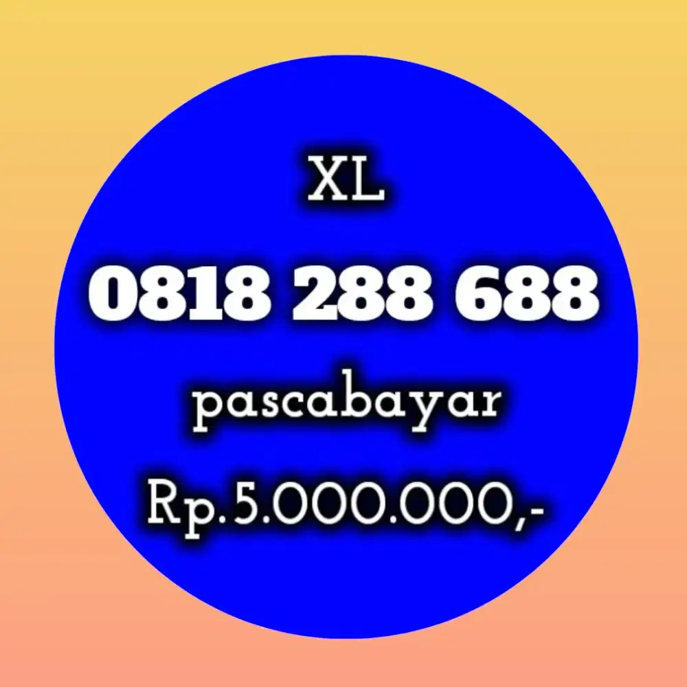 NOMOR CANTIK KOLEKSI XL 288 688