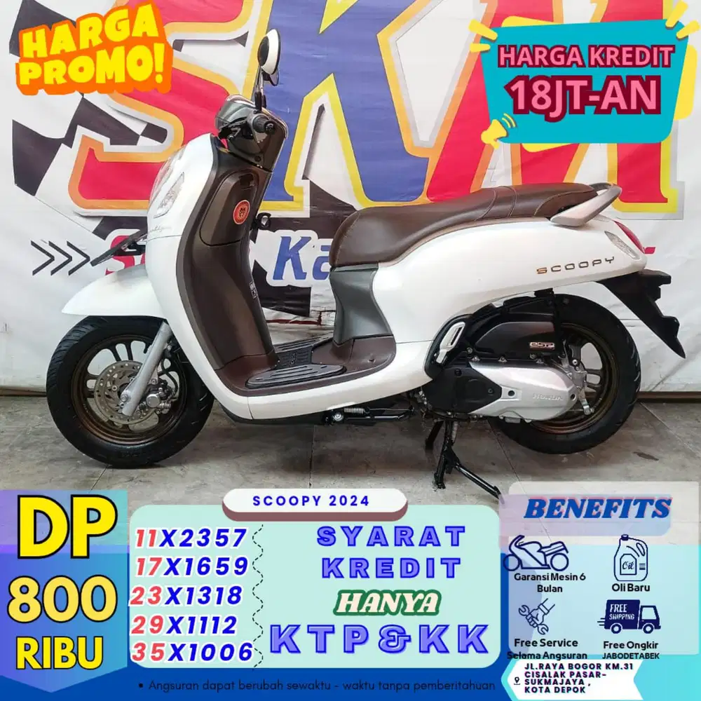 (angsrn 34rb/hari lngsng gas) Scoopy 2024 cash credt