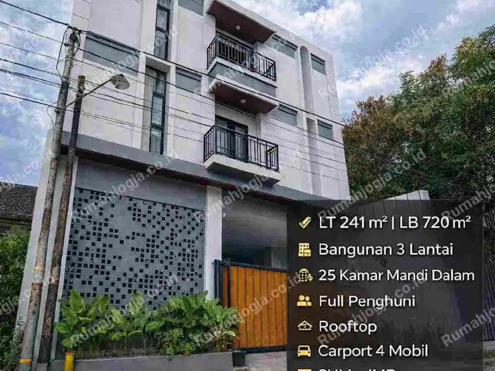 DIJUAL KOST EKSKLUSIF
25 KAMAR – FULL FURNISHED