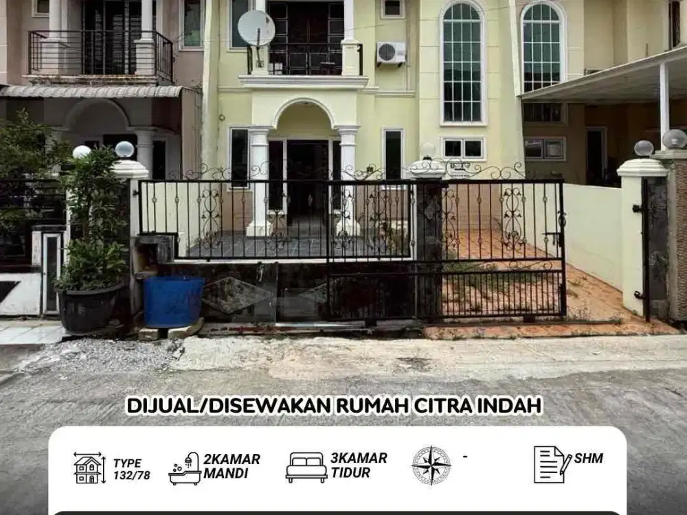 Dijual atau Sewa Rumah Citra Indah Batam Center