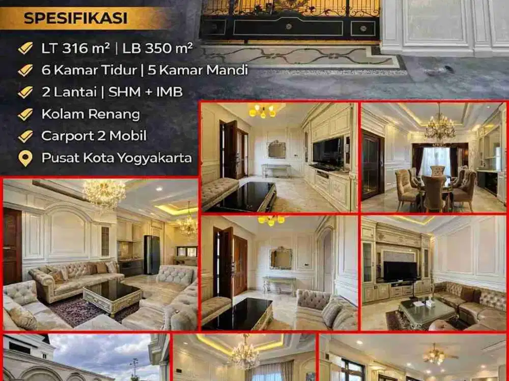 DIJUAL RUMAH MEWAH FULL FURNISH – KYAI MOJO – PUSAT KOTA JOGJA