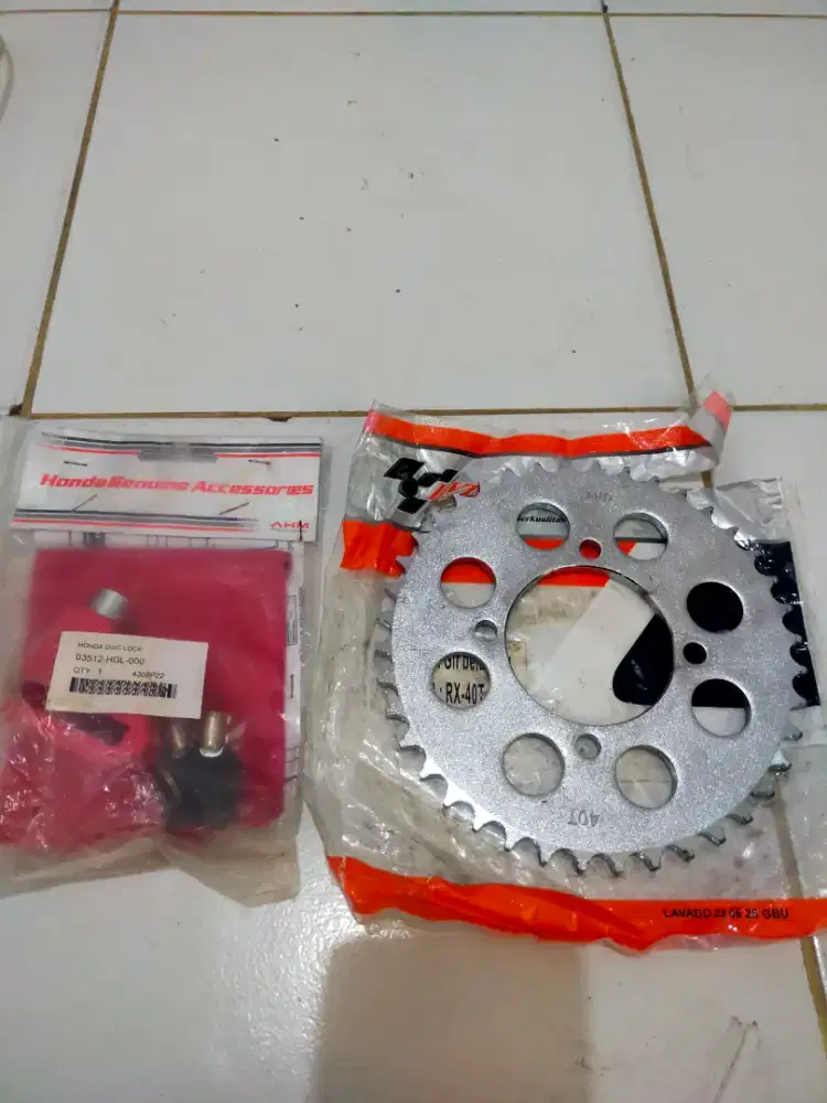 GEAR BELAKANG YAMAHA DAN GEMBOK CAKRAM AHM