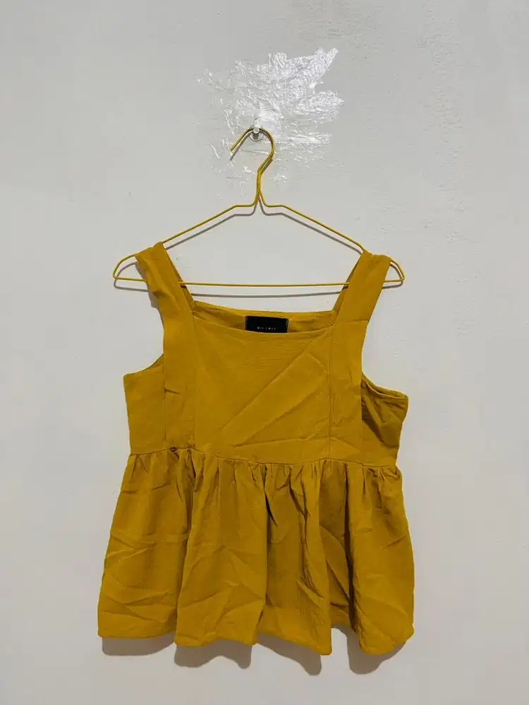 Babydoll top baju atasan wanita bahu