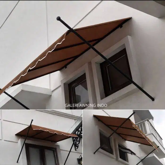 kanopi kain awning bahan watersil banyak varian warna pemasangan grati