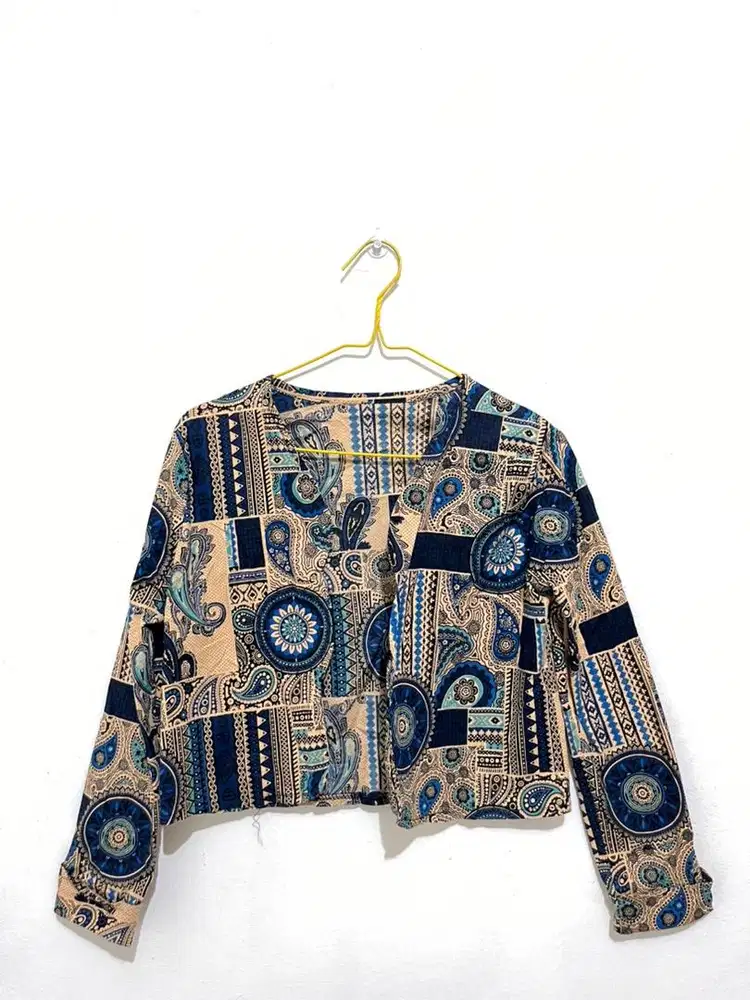 Blouse wanita batik lengan panjang