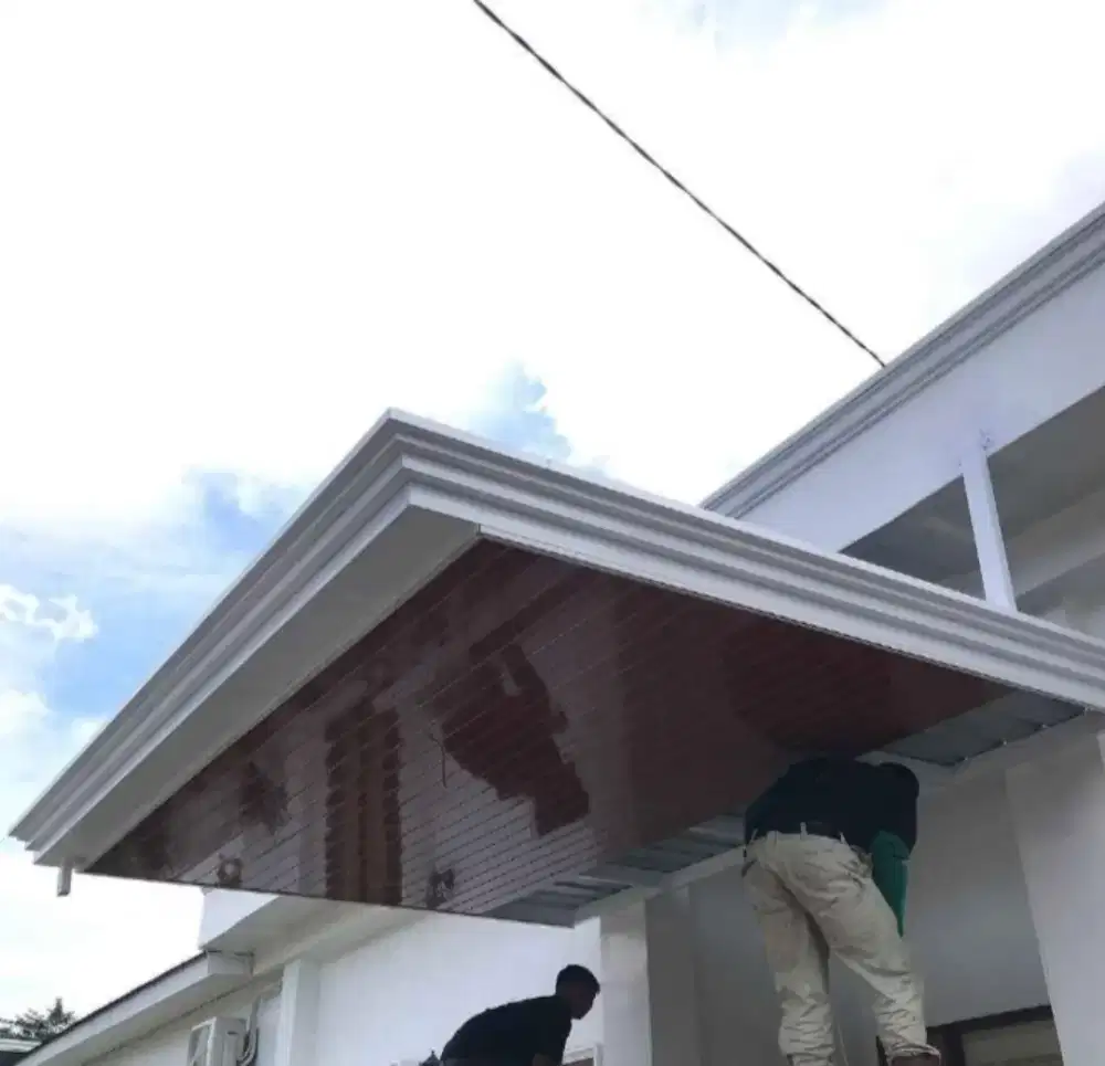 Kanopi alderon single layer+plafon pvc list profil modern