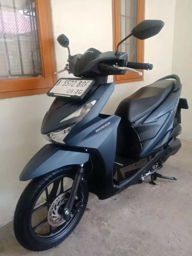 KM 3RB PERAK! BEAT KEYLESS CBS ISS BLUE MATTE PAJAK PANJANG KAYA BARU!