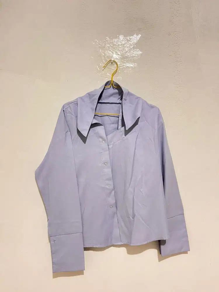 Oversized shirt women - baju atasan wanita lengan panjang