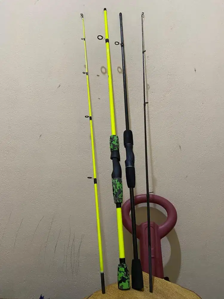 Joran pancing Sambung 2 Carbon Hollow 1.80 Meter BARU  super
