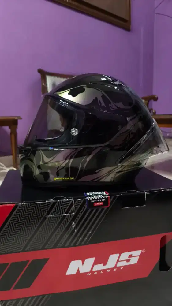 Jual Helm NJS ZX-1R GT Nebulasky Purple Chameleon