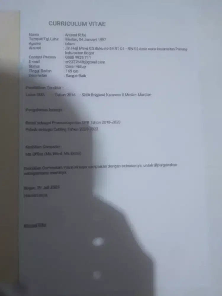 Mencari lowongan kerja apa saja