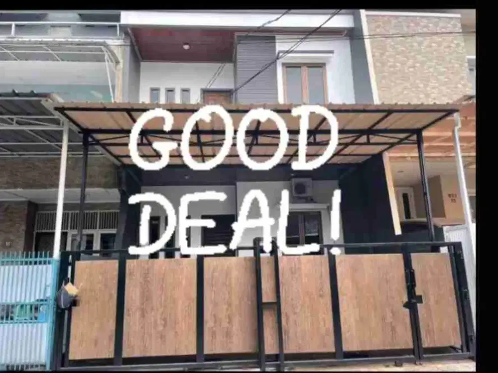 jual rumah siap huni janur kuning 6x15 hadep utara