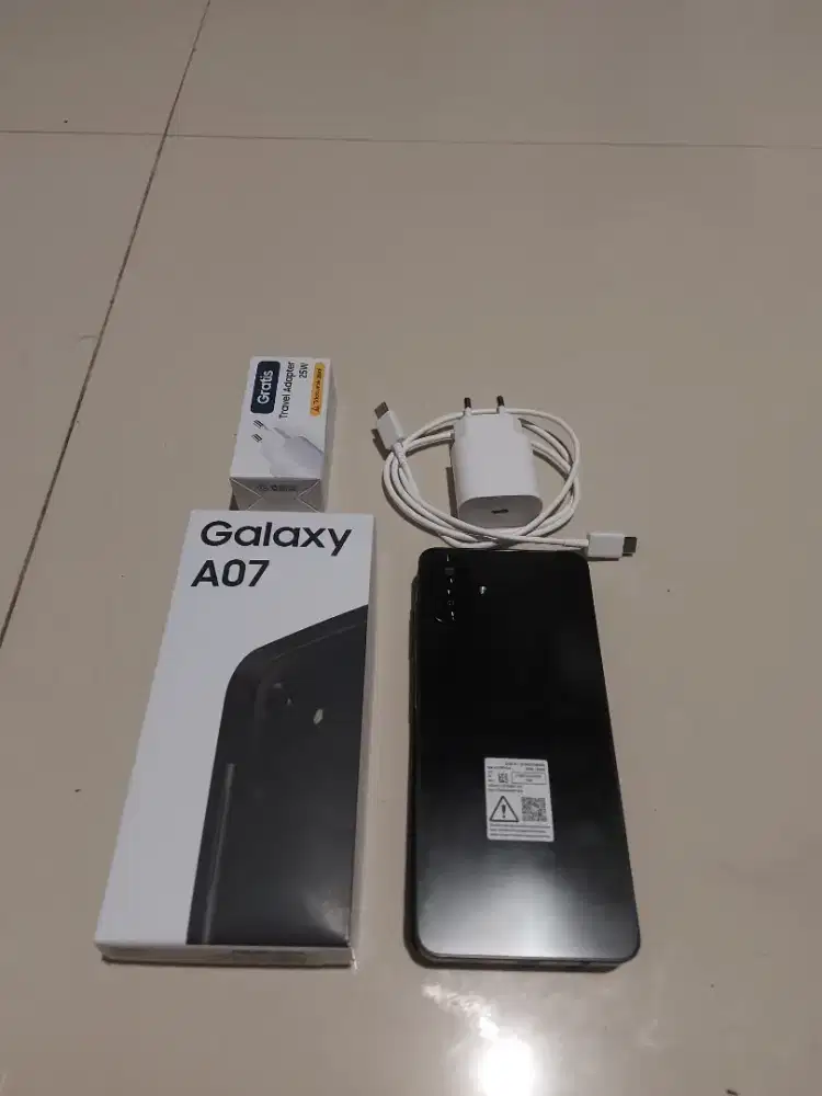 HANDPHONE SAMSUNG A07 6/128 BARU DUA HARI PEMAKAIAN
