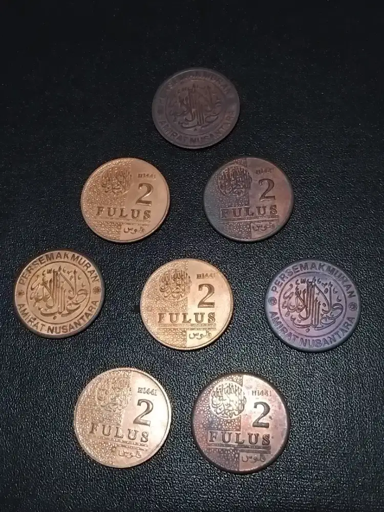 Koin tembaga pecahan 2 fulus