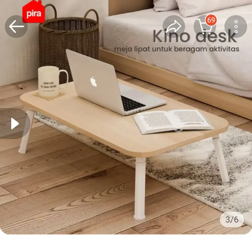 Meja Lipat Lesehan Merk Pira (BARU-MASIH DI DUS)