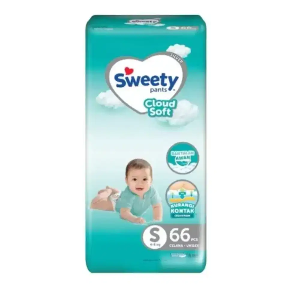 Pampers sweety pants size S isi 66pcs