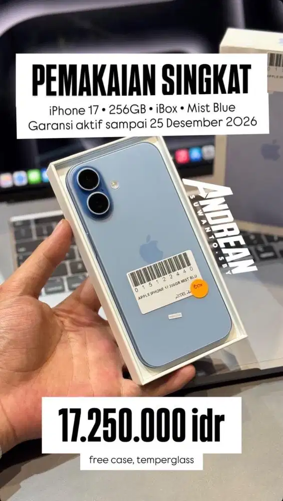 Second Iphone 17 256GB iBox Mist Blue