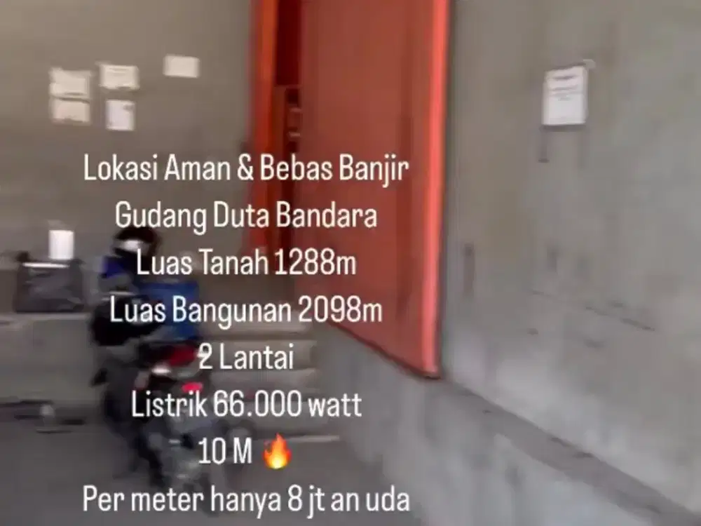 Dijual Gudang 2 lantai di Duta Bandara Tangerang