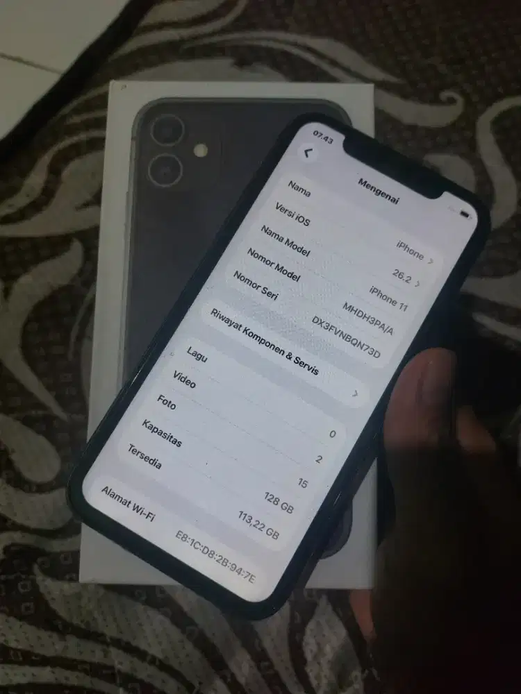 Ip 11 128 gb ibox ori mnus plp face id of