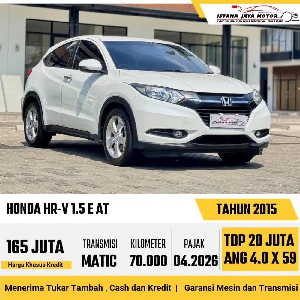 LOW KM Honda HR-V 1.5 E AT 2015 Putih