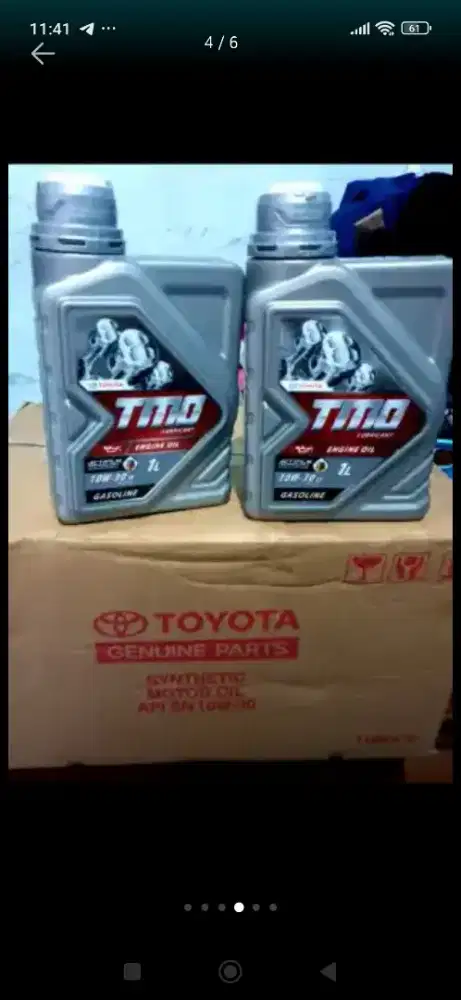 Oli mesin Toyota asli 100% bisa scan barcode