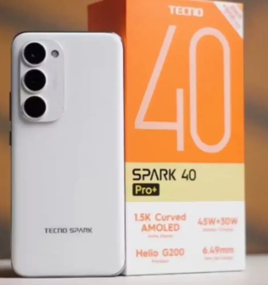 Tecno spark 40 pro+plus white RAM 8gb/128gb