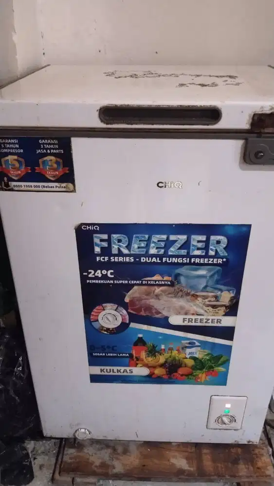 Dijual 1 Unit Freezer CHANGHONG CHiQ 110 LITER