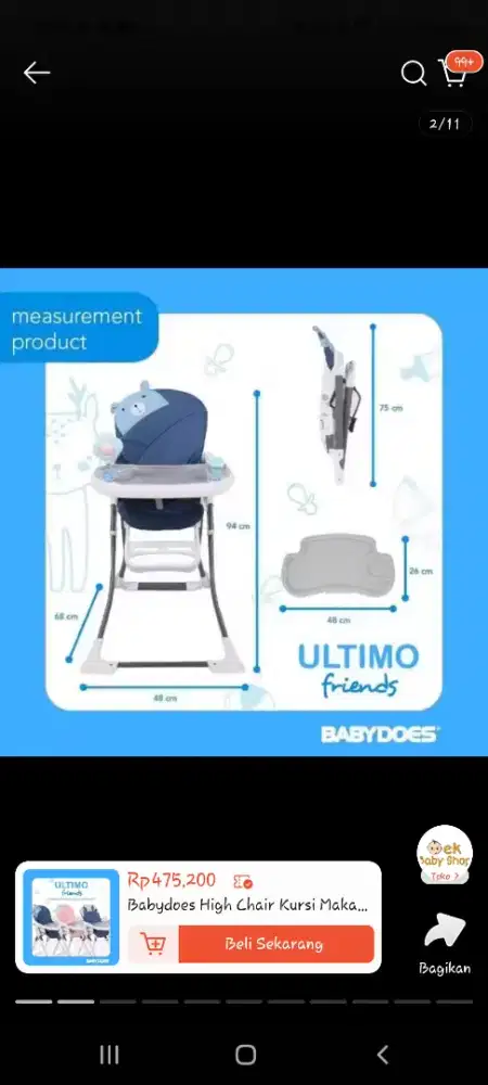 High Chair Babydoes