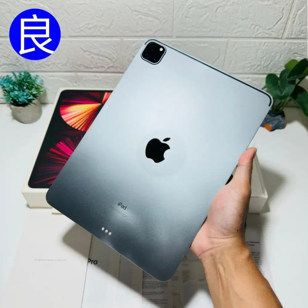 iPad Pro 11 Inchi M1 2021 256GB Space Gray IBOX WiFi Only Fullset Ori