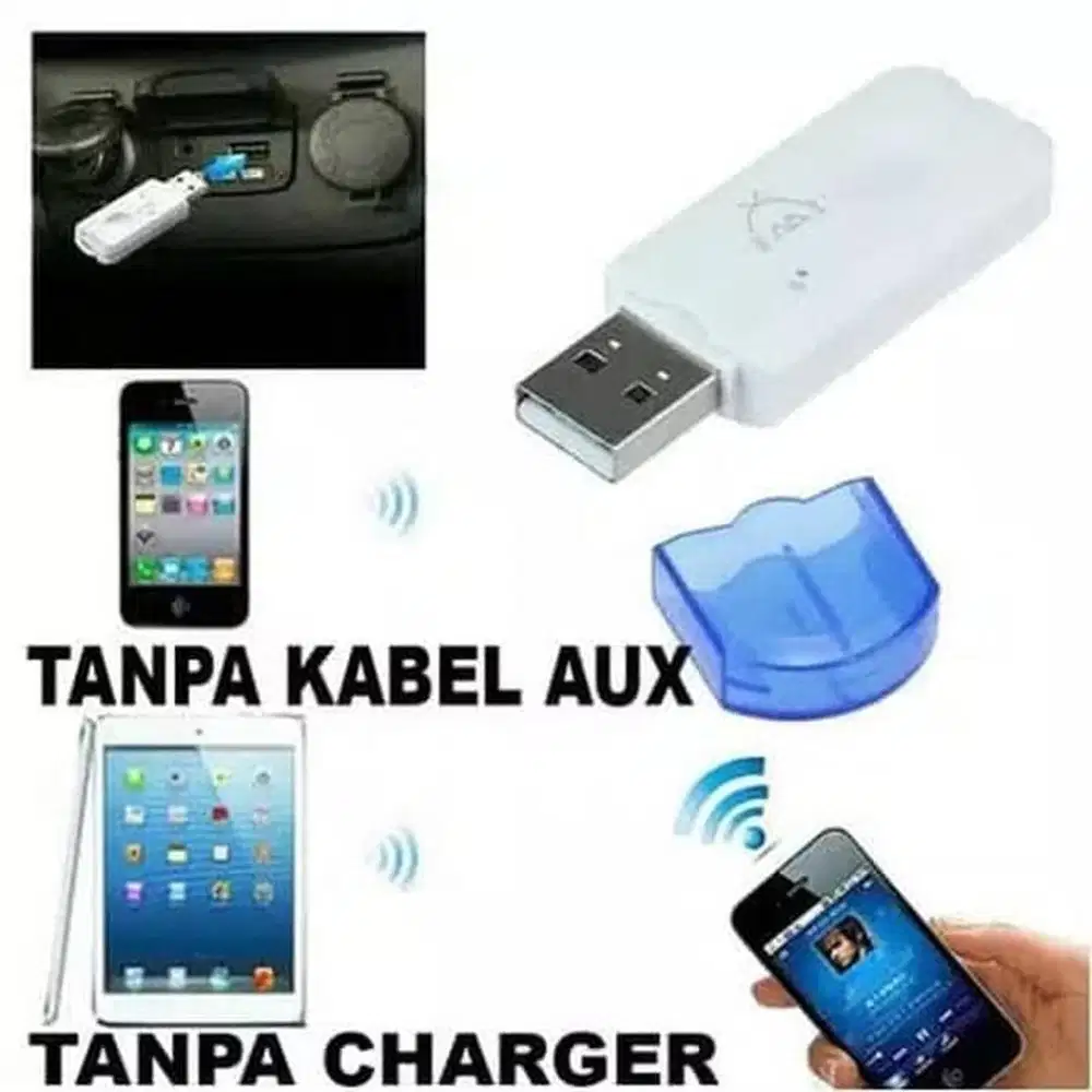 USB Bluetooth tanpa kabel audio dan aux Adapter Music Player Receiver