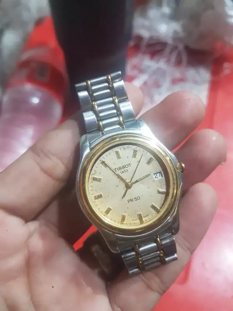 bahan jam tissot ori tanpa kaca dan backcase