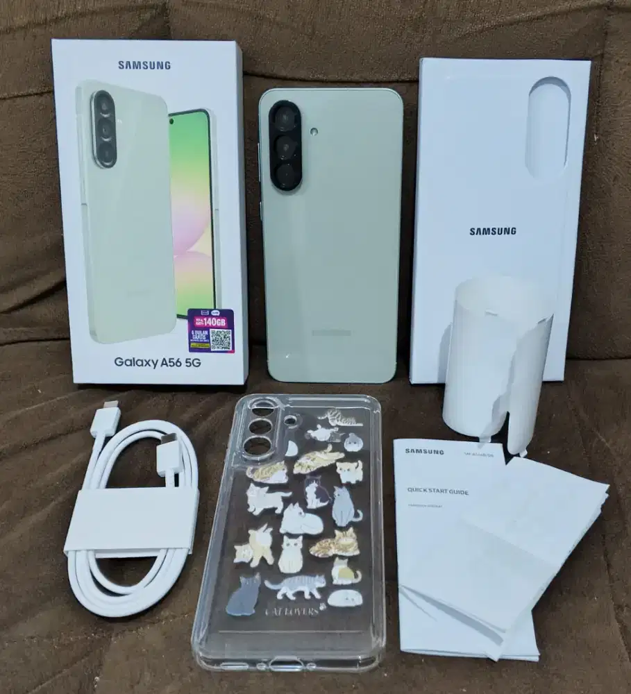 Samsung Galaxy A56 12/256 Olive PERFECT Blm Seminggu Grs 30/12/2026