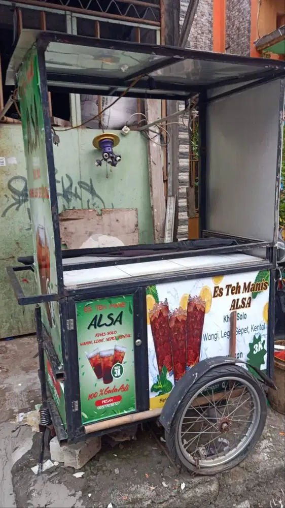 DIJUAL CEPAT GEROBAK ES TEH SOLO