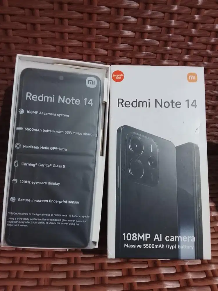 Xiaomi redmi note 14 4G 8/256 seperti baru