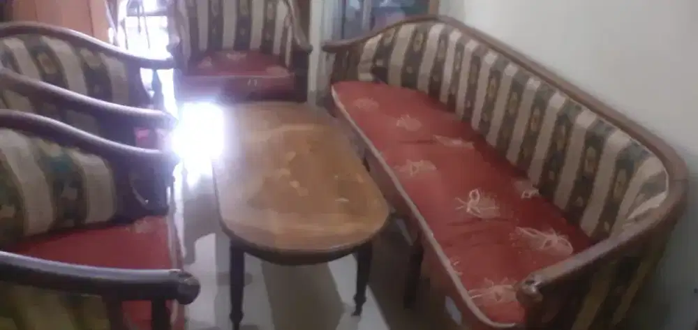 Set Kursi Jati 3111 + Meja