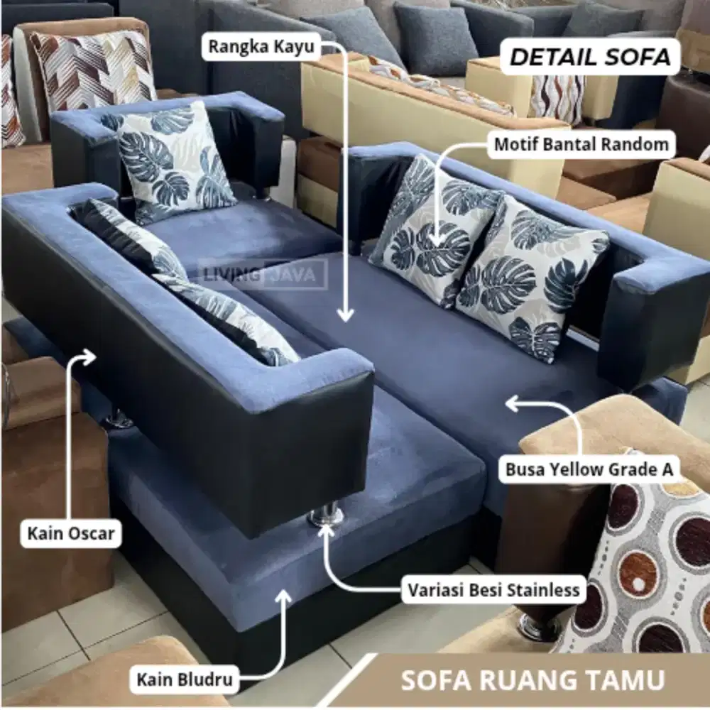 SOFA RUANG TAMU MINIMALIS 221 SET