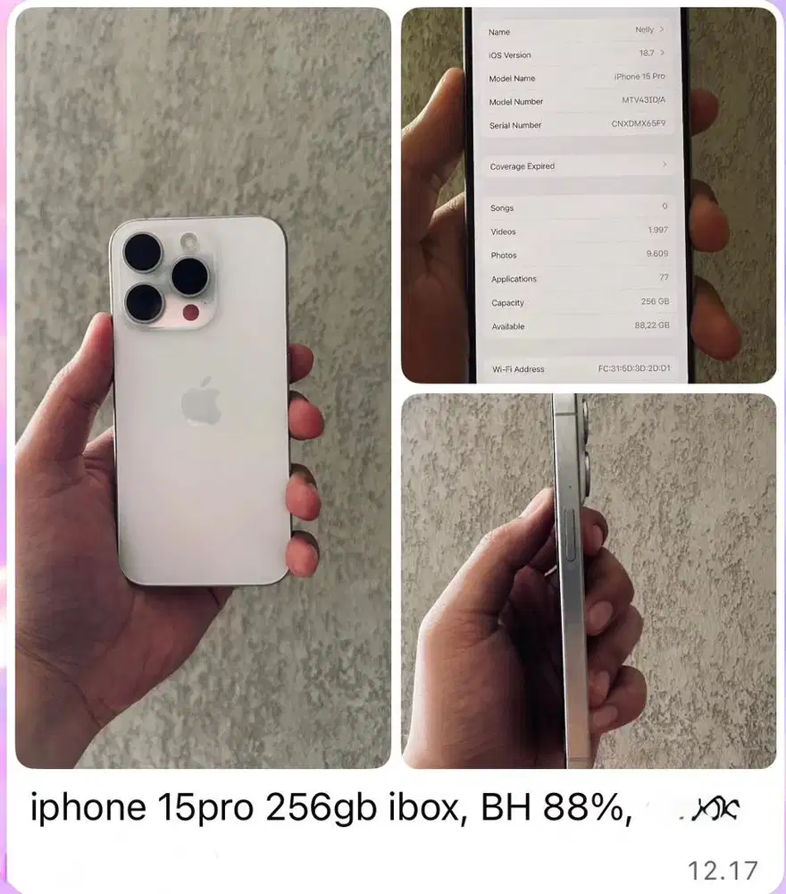 Iphone 15 pro white