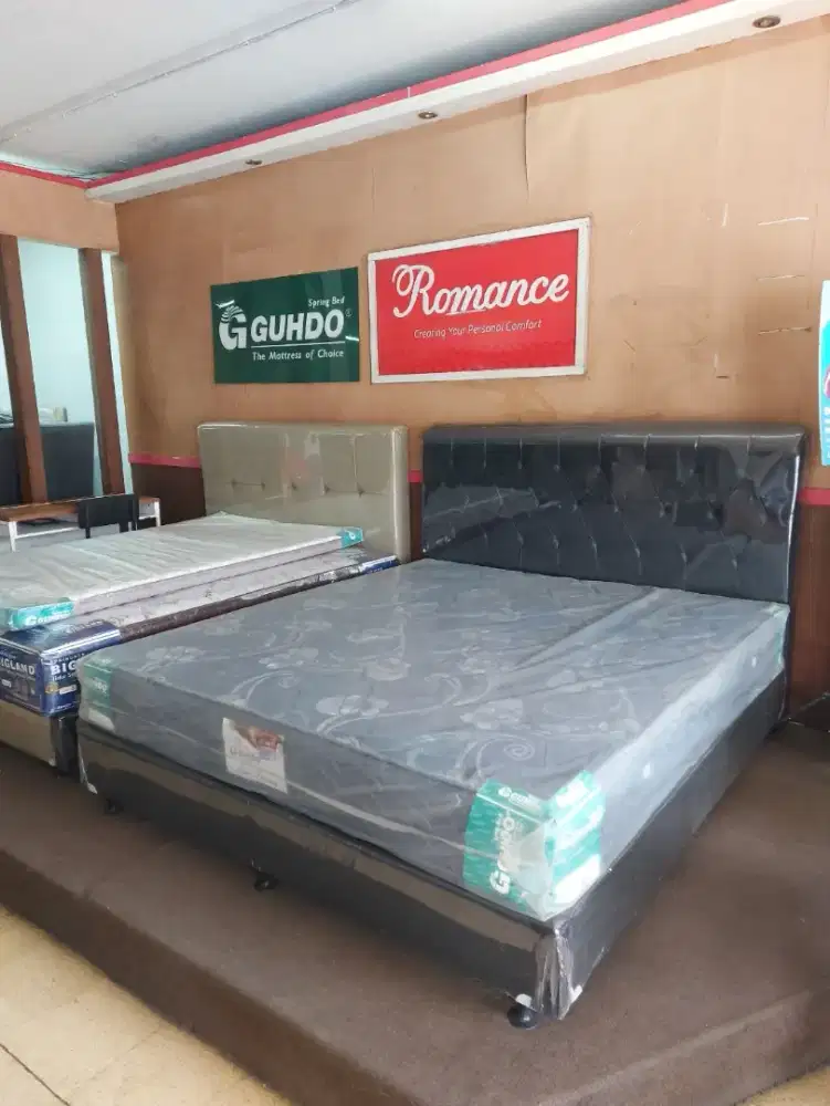 SET Divan + Kasur - GUHDO Springbed 180 - Ranjang - Tempat Tidur