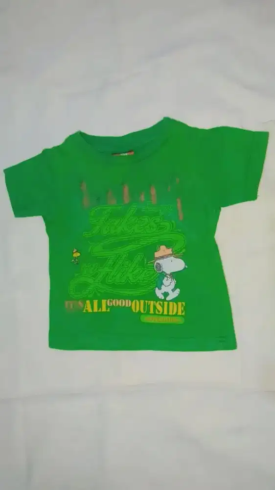 Kaos Snoopy peanuts anak laki laki 5 tahun