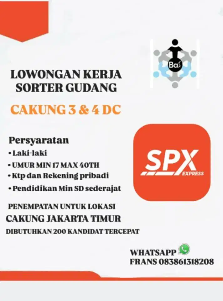 LOWONGAN GUDANG SHOPEE SPX