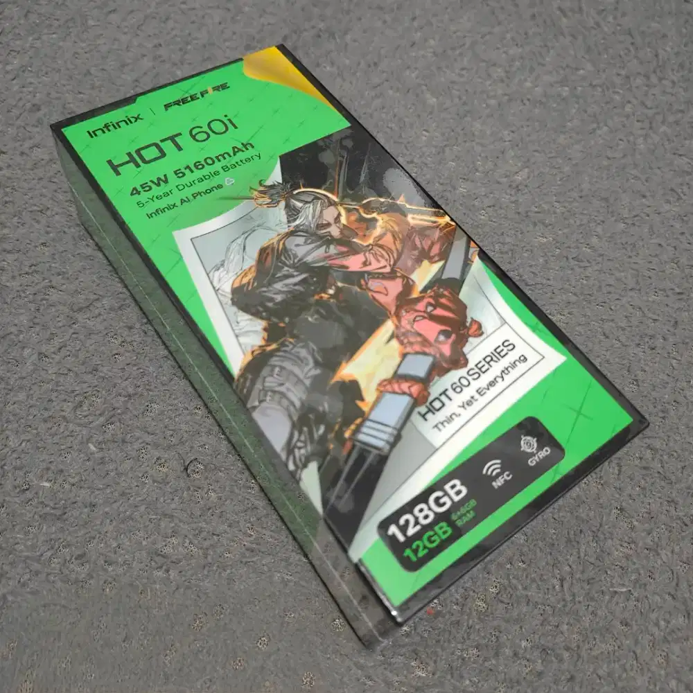 Infinix Hot 60i NFC 6/128 GB BNIB - Titanium Silver - Garansi Resmi