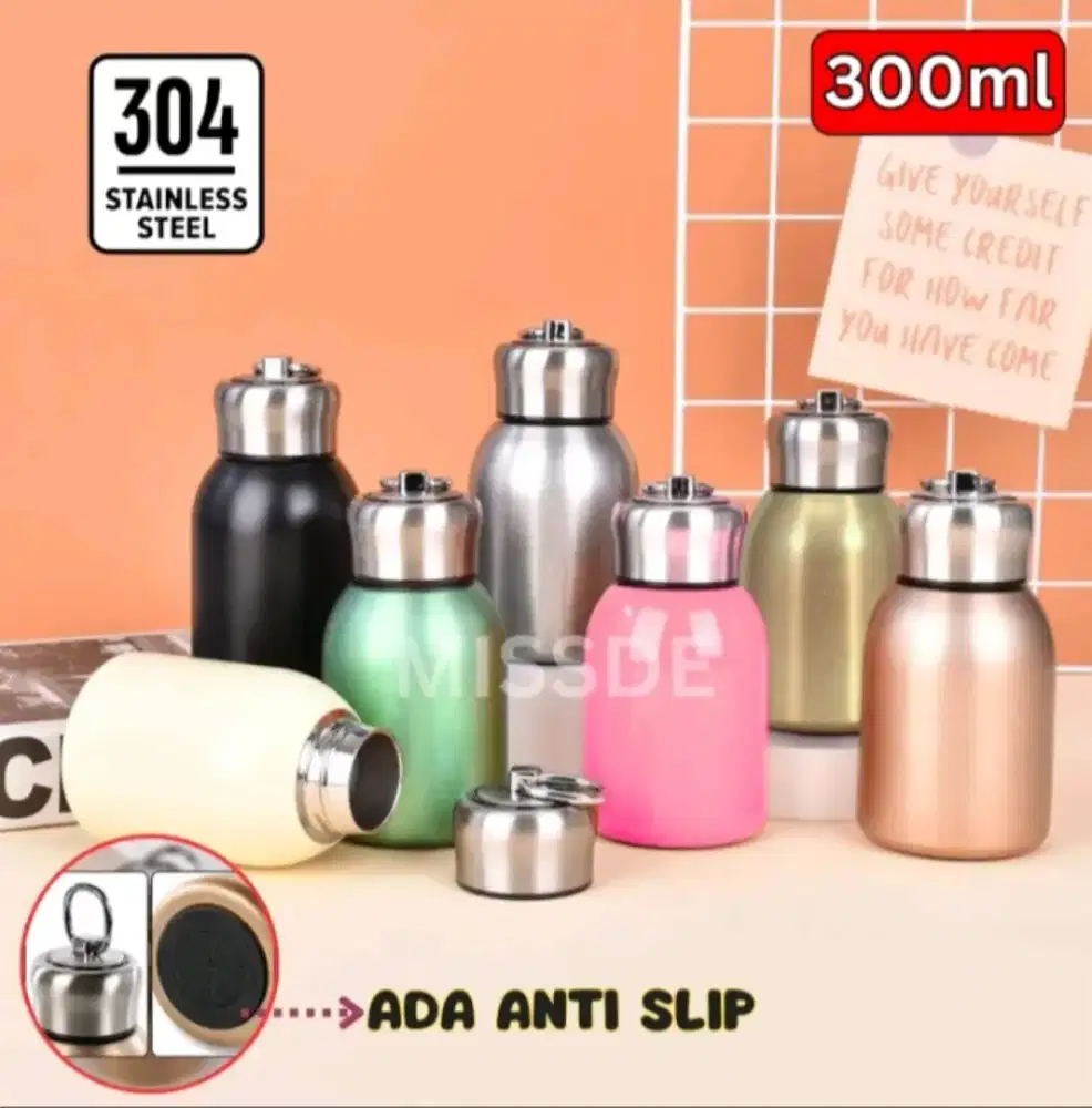 Tumbler Gemoy 300ml stanlees steel baja anti karat tahan panas dingin